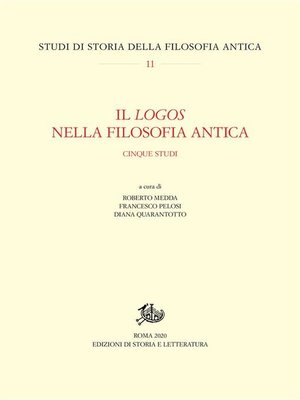 cover image of Il logos nella filosofia antica